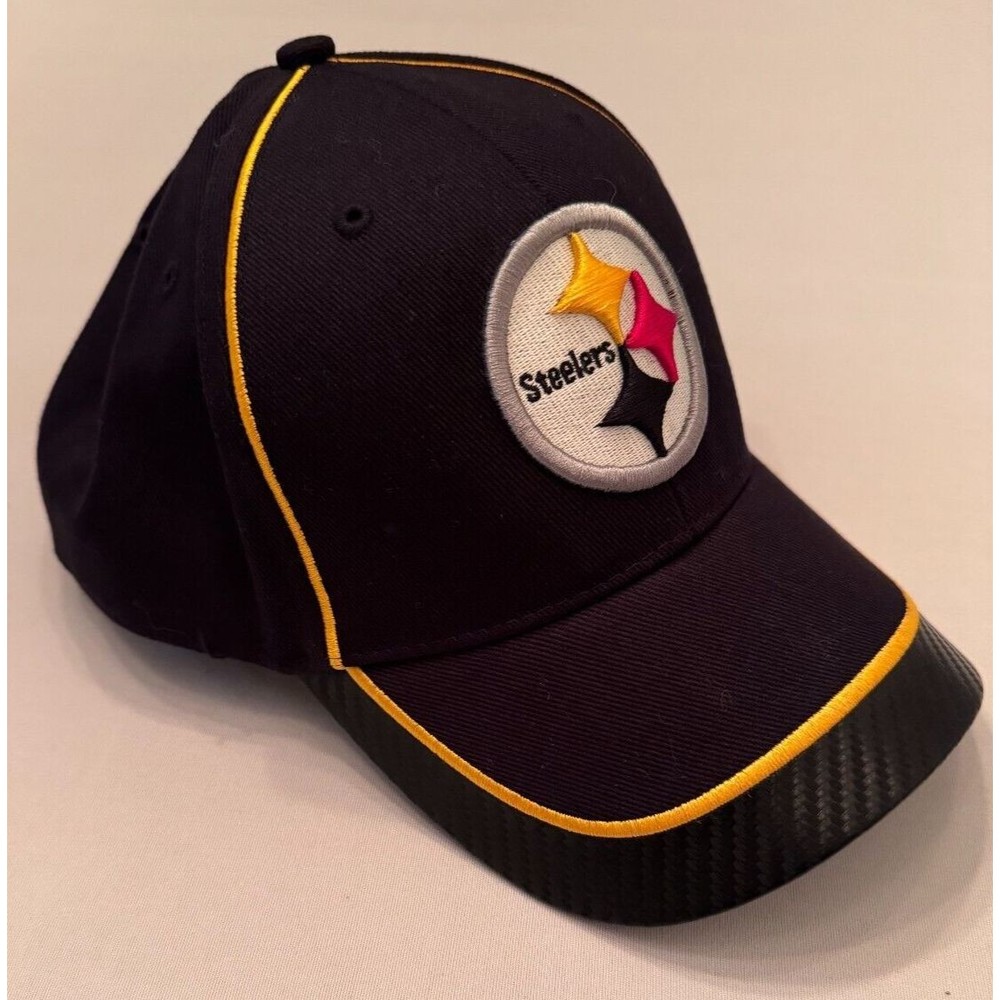 Pittsburgh Steelers NFL Team Apparel Black Hat Cap Adjustable - Picture 11 of 11